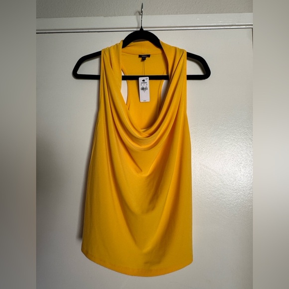 Express Sunlit Yellow Cowl Neck Tank Top - Picture 4 of 7